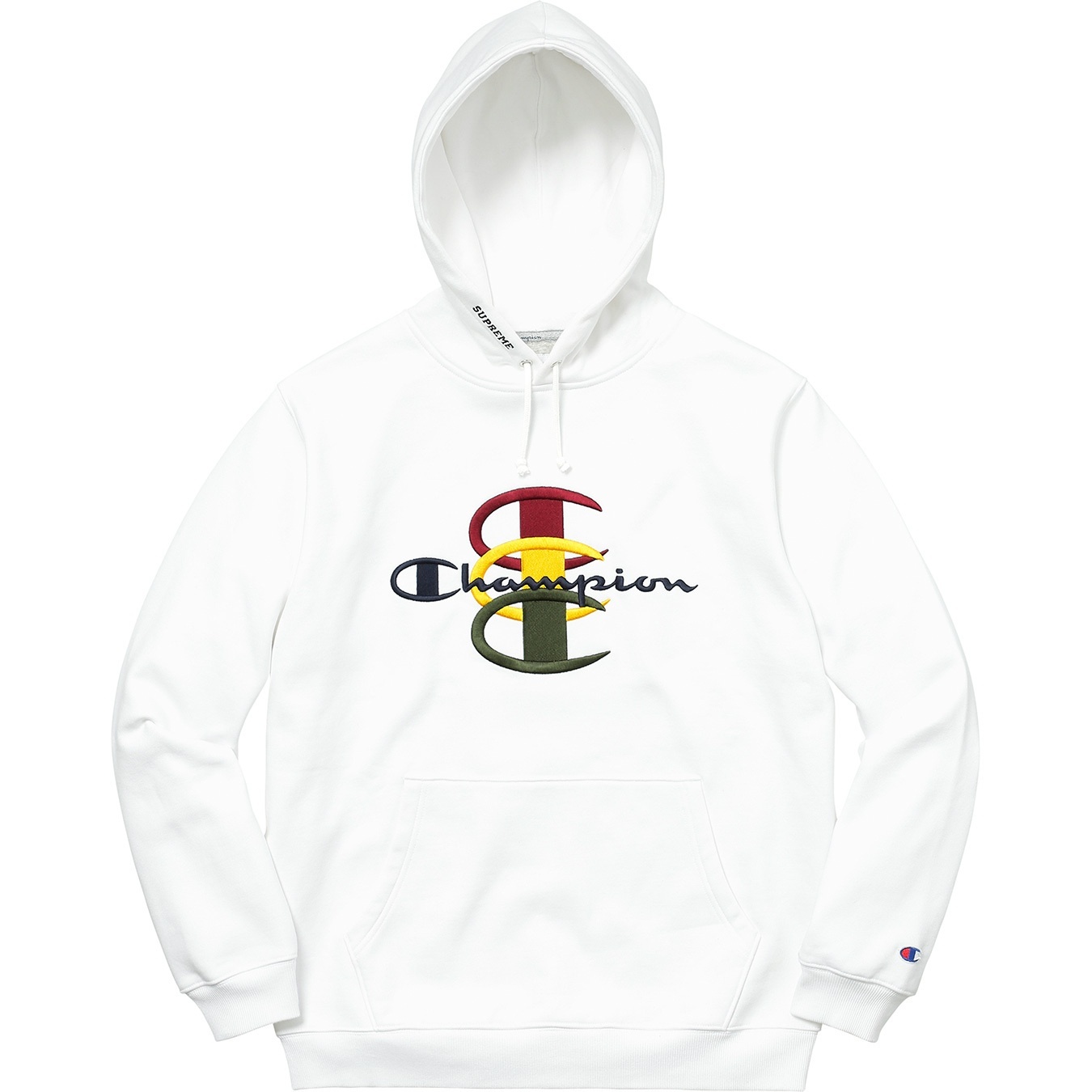 Supreme®/Champion® Stacked C Hooded Sweatshirt view 6